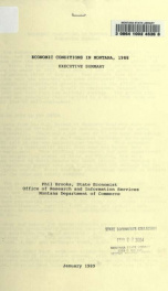 Economic conditions in Montana, 1988 : executive summary 1989_cover