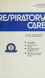 Respiratory care : the official journal of the American Association for Respiratory Therapy vol. 35 no. 12_cover