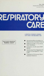 Respiratory care : the official journal of the American Association for Respiratory Therapy vol. 35 no. 5_cover