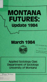 Montana futures : update 1984 1984_cover