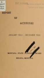 Report of activities 1965-66_cover
