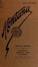 Biennial report ... Department of Agriculture, Labor and Industry .. 1928-30_cover