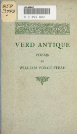 Verd antique, poems_cover