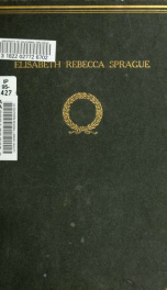 Elisabeth Rebecca Sprague : a tribute_cover