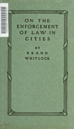 On the enforcement of law in cities_cover