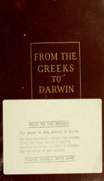 From the Greeks to Darwin; the development of the evolution idea through twenty-four centuries_cover