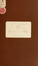 A sermon, preached in the First Congregational Church, New London, Conn., on the day of Thanksgiving, November 28, 1850_cover