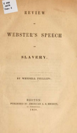 Review of Webster's speech on slavery 1_cover