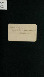 State of the Union. Speech of the Hon. Sidney Edgerton, of Ohio, delivered in the House of representatives, January 31, 1861 1_cover