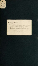 The incidents of the Lecompton struggle in Congress and the campaign of 1858 in Illinois. Speech of Hon. William Kellogg, of Illinois_cover