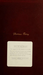 The writings of Thomas Paine; 3_cover