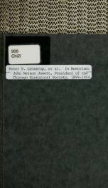 In memoriam : John Nelson Jewett, L.L.D. : President of the Chicago Historical Society, 1899-1904_cover