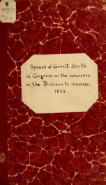 Speech of Gerrit Smith, in Congress, on the reference of the President's message_cover