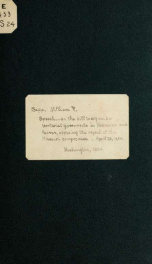 Speech of Hon. William R. Sapp, of Ohio, on the bill to organize territorial governments in Nebraska and Kansas, opposing the repeal of the Missouri Compromise. House of Representatives, April 28, 1854_cover