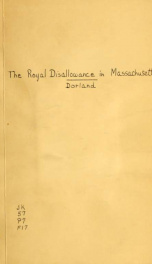 The royal disallowance in Massachusetts_cover