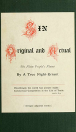 Sin, original and actual : the plain people's plaint_cover