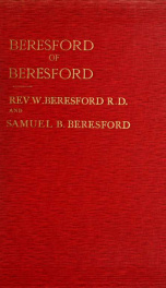 A history of the manor of Beresford, in the county of Stafford_cover