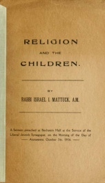 Religion and the children_cover