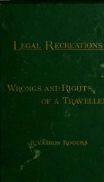 The law of the road; or, Wrongs and rights of a traveller_cover