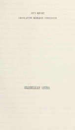 Sedimentation control : 1973 report_cover