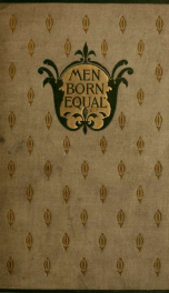 Men born equal, a novel_cover