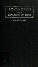 Keywords in the teaching of Jesus_cover