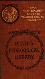 The connection between thought and memory : a contribution to pedagogical psychology on the basis of F. W. Dörpfeld's monograph "Denken und gedächtnis"; with an introduction by G. Stanley Hall .._cover