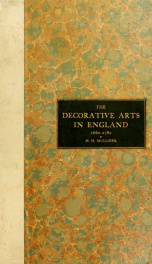 The decorative arts in England, 1660-1780_cover