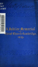 A jubilee memorial of the consecration of Christ Church, Cambridge, which took place June 27th, 1839. To which is prefixed a short history of Barnwell Priory, from its foundation to the present time_cover