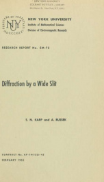 Diffraction by a side slit_cover