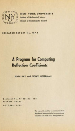 A program for computing reflection coefficients_cover
