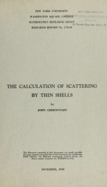 The calculation of scattering by thin shells_cover