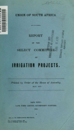 Report of the Select Committee on Irrigation Projects_cover