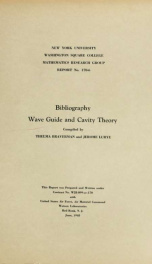 Bibliography: wave guide and cavity theory, comp_cover