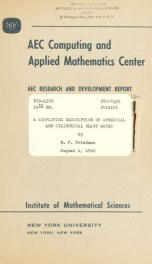 A simplified description of spherical and cylindrical blast waves_cover