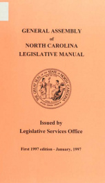 Legislative manual [serial] 1997_cover