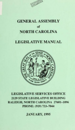 Legislative manual [serial] 1995_cover