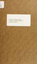 Legislative manual [serial] 1979_cover