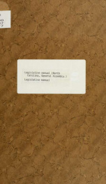 Legislative manual [serial] 1977_cover