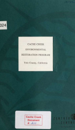 Cache Creek environmental restoration program, Yolo County, California_cover