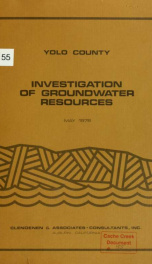 Yolo County investigation of groundwater resources_cover