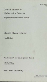 Classical plasma diffusion_cover