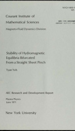 Stability of hydromagnetic equilibria bifurcated from a straight sheet pinch_cover