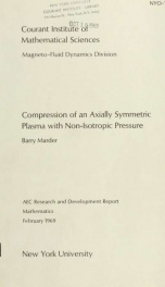 Compression of an axially symmetric plasma with non-isotropic pressure_cover