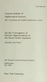 On the convergence of discrete approximations to the Navier-Stokes equations_cover