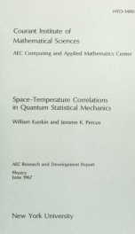 Space temperature correlations in quantum statistical mechanics_cover