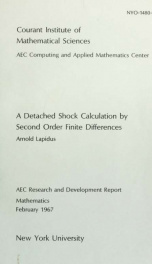 A detatched shock calculation by second order finite differences_cover