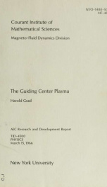 The guiding center plasma_cover