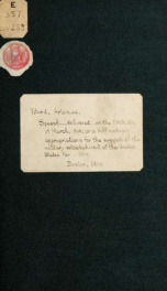 Speech of the Honourable Artemas Ward, delivered in the House of representatives of the United States, on the fifth day of March, 1814, on a bill making appropriations for the support of the military establishment of the United States for the year one tho_cover