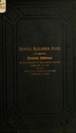 Russell Alexander Alger (late a Senator from Michigan)_cover